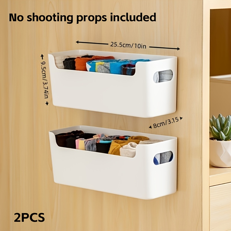 2/3A プラスチック製壁掛け収納ボックス、穴あけ不要。 キ - Kitchen Gadgets Organizer のレビューと価格