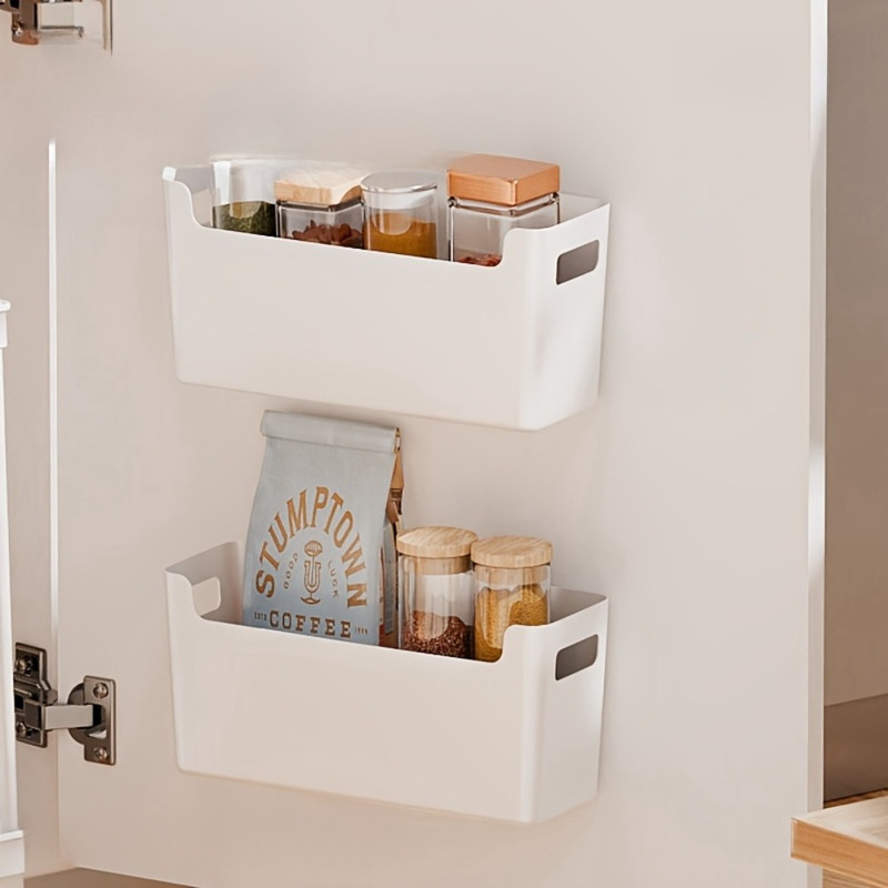 2/3A プラスチック製壁掛け収納ボックス、穴あけ不要。 キ - Kitchen Gadgets Organizer のレビューと価格