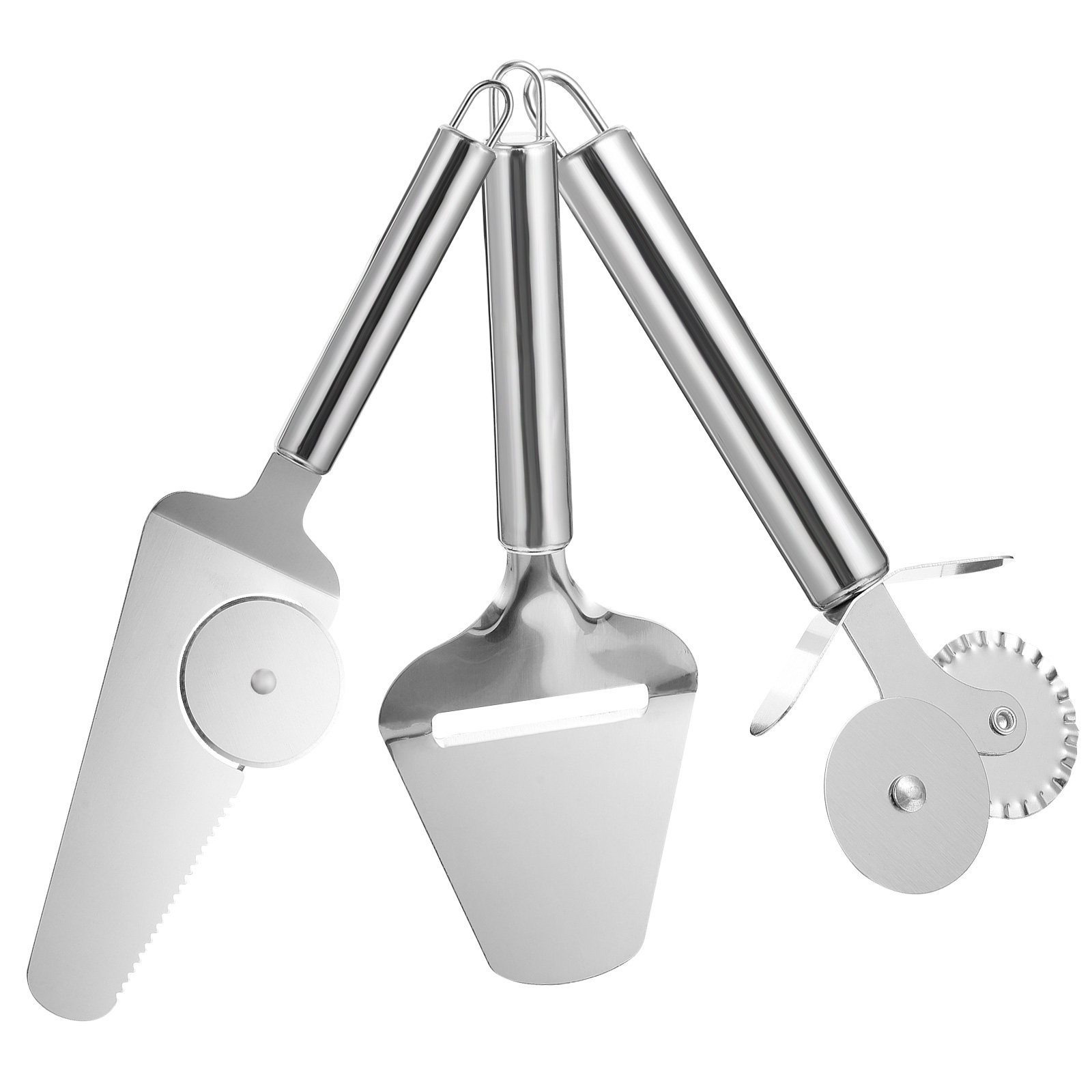 1個入り ステンレス製ピザカッターとケーキスパチュラのセット - Kitchen Gadgets Gold のレビューと価格