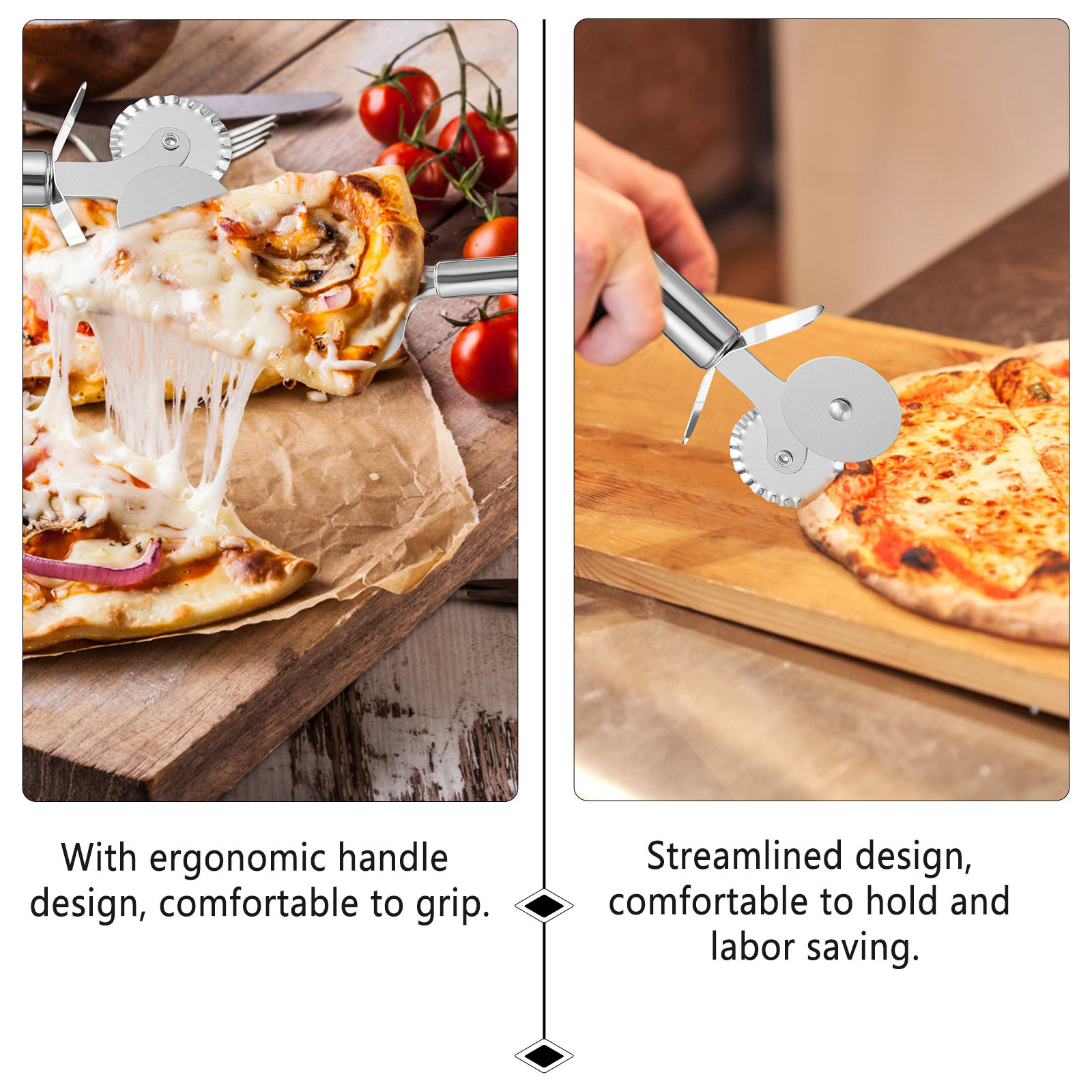1個入り ステンレス製ピザカッターとケーキスパチュラのセット - Kitchen Gadgets Gold のレビューと価格