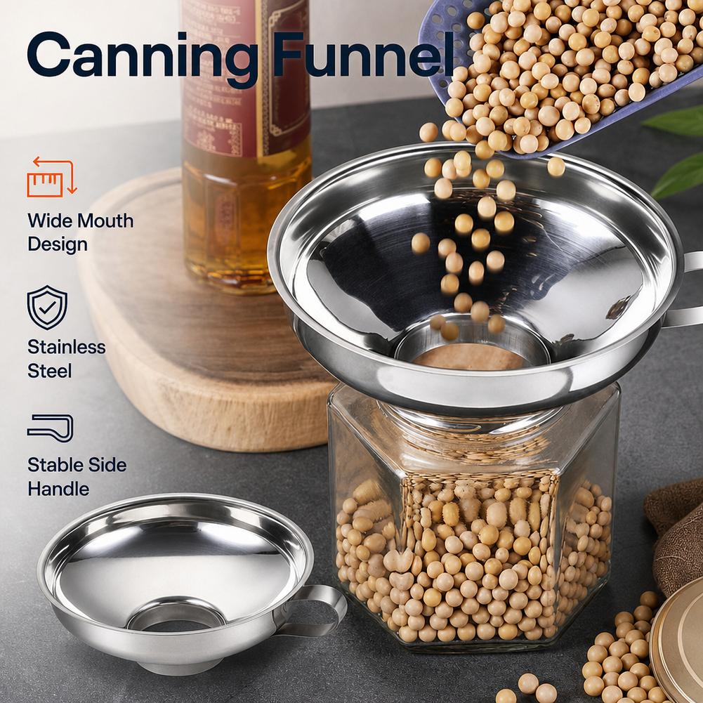 広口ステンレス製漏斗 キッチン用調理・スパイス移し替えに最適 - Kitchen Gadgets Organizer のレビューと価格