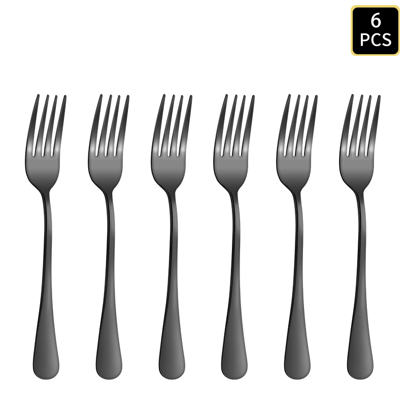 4/6/16/24個入り ブラックステンレス製カトラリー 1 - Kitchen Gadgets Gold のレビューと価格