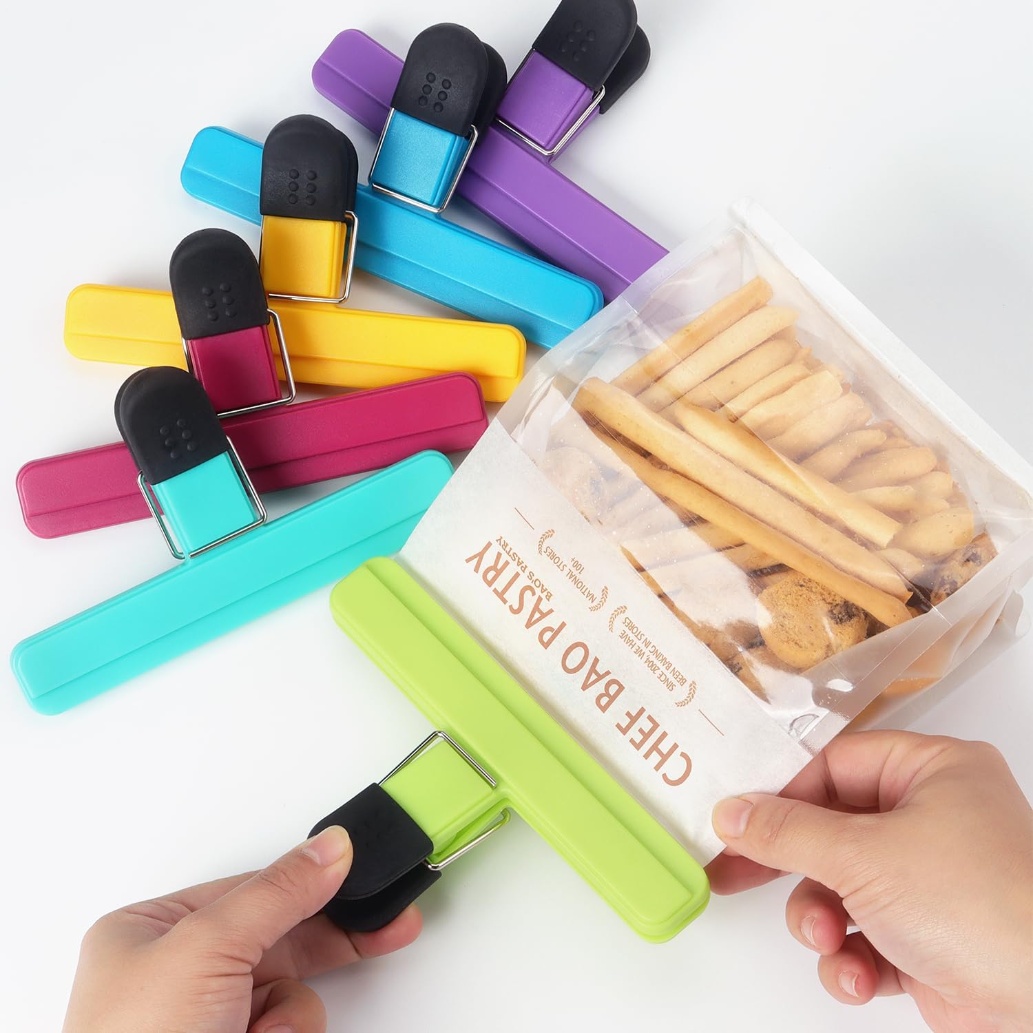 3-12 個多目的シールクリップ耐久性のあるキッチンスナック - Kitchen Gadgets Organizer のレビューと価格