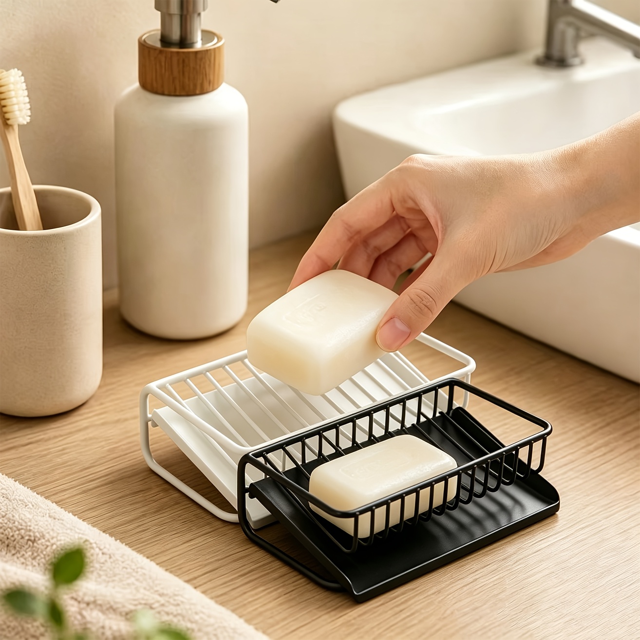 1pc プラスチック製ソープディッシュ ドレントレイ付き 自 - Kitchen Gadgets Organizer のレビューと価格