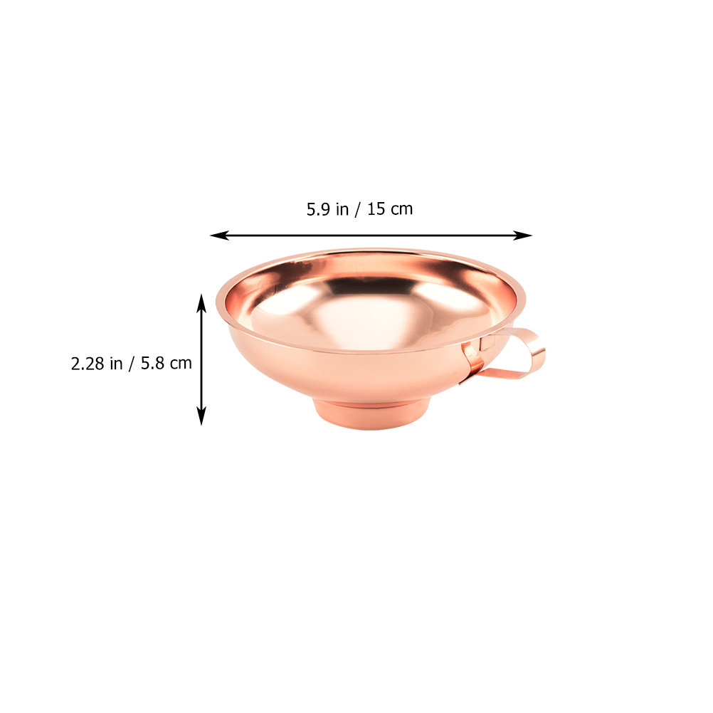 ステンレス製漏斗 1個。ローズゴールドカラー。幅広で、キッチ - Kitchen Gadgets Gold のレビューと価格