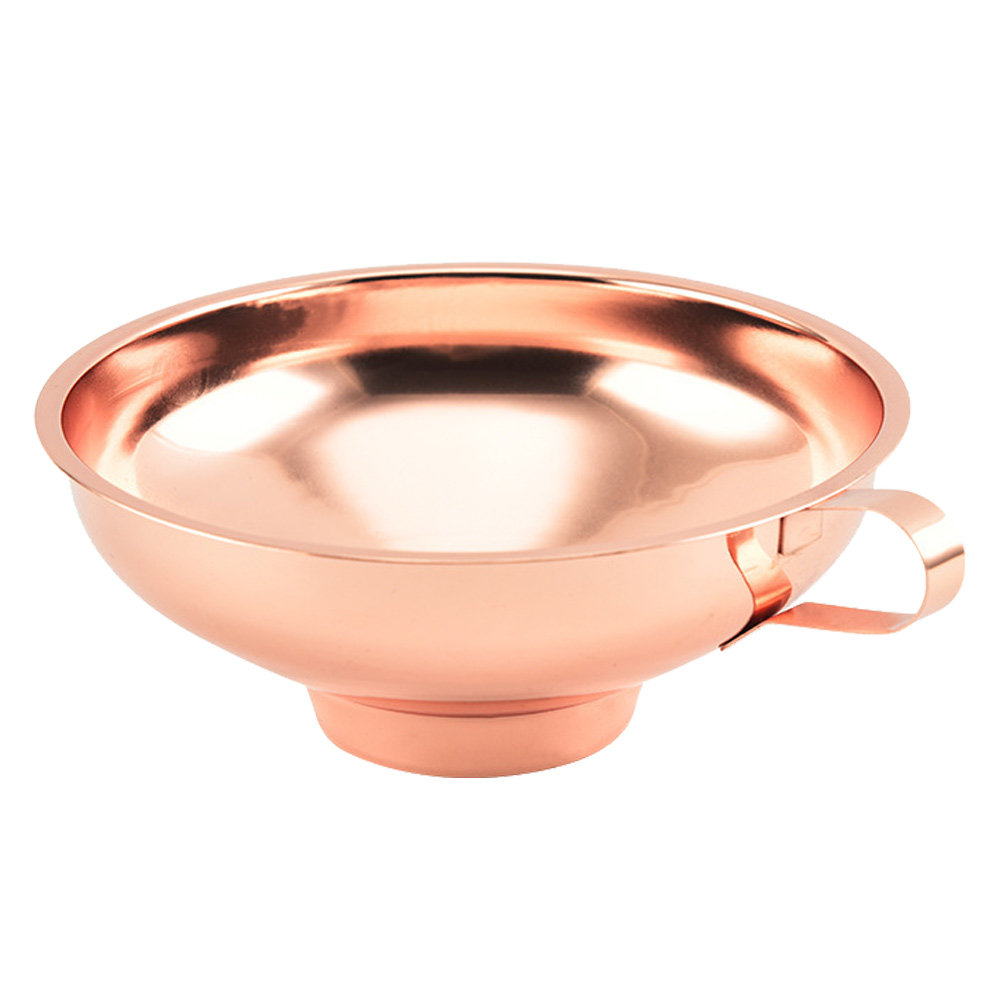 ステンレス製漏斗 1個。ローズゴールドカラー。幅広で、キッチ - Kitchen Gadgets Gold のレビューと価格