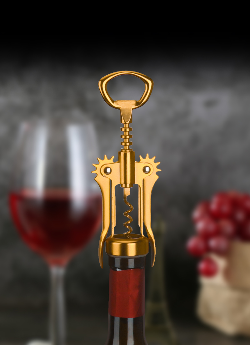 ダークゴールドワインオープナー、ウィングコルクスクリュー付き - Kitchen Gadgets Gold のレビューと価格